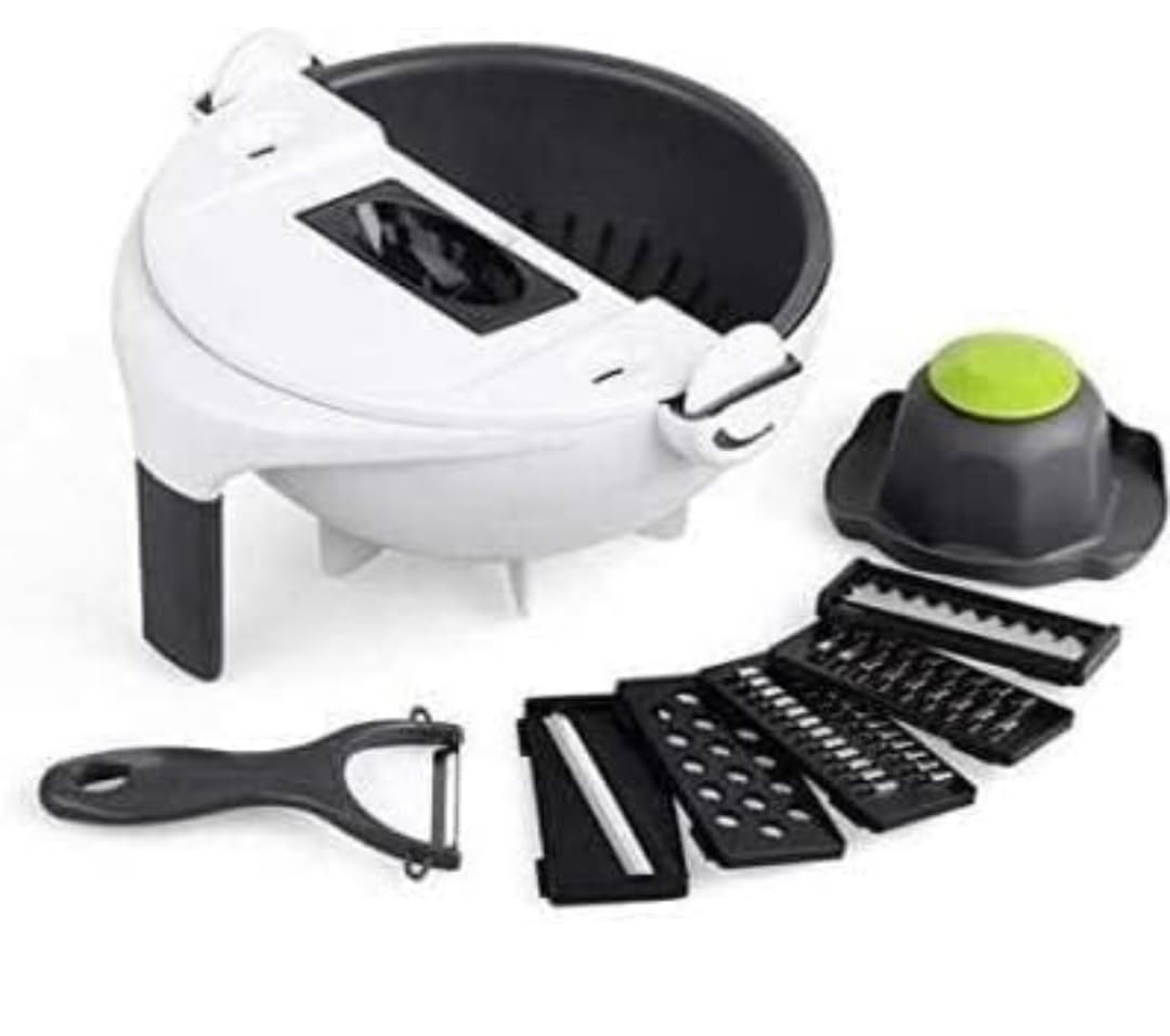 MULTIFUNCTIONAL VEGETABLE CUTTER WITH DRAIN BASKET