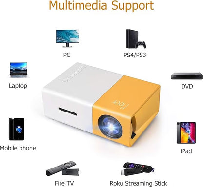 Meer YG300 Mini Portable Projector - 1080P Supported Cinema