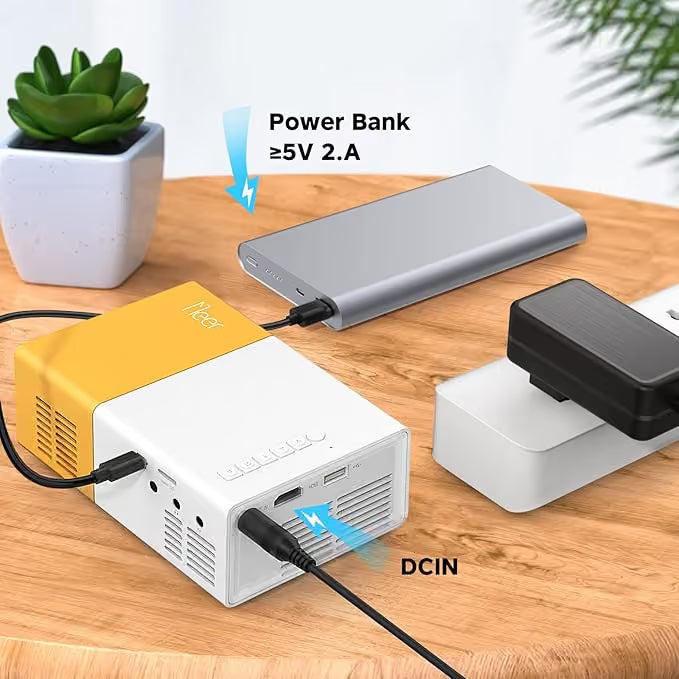 Meer YG300 Mini Portable Projector - 1080P Supported Cinema
