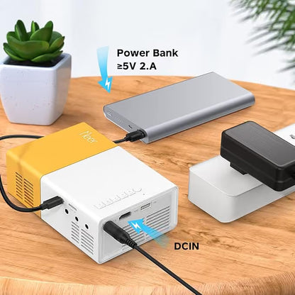 Meer YG300 Mini Portable Projector - 1080P Supported Cinema