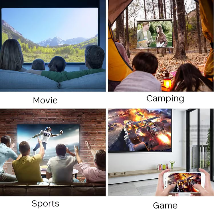 Meer YG300 Mini Portable Projector - 1080P Supported Cinema